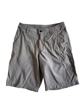 Lululemon Men's Sz 32 Gray Checkered Casual Shorts Lightweight